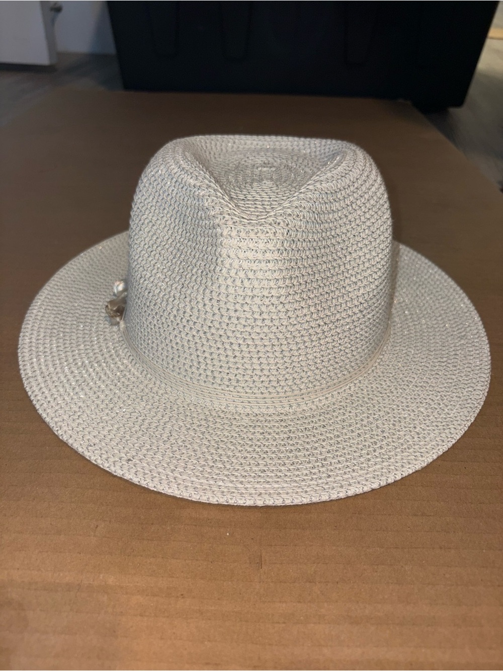 Lightweight Cream Woven Beach Hat